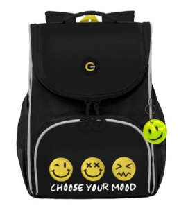 Рюкзак школьный с мешком (RAm-585-7/1 черный)