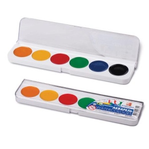 Краски акварельные 6 цв Луч Классика без кисточки