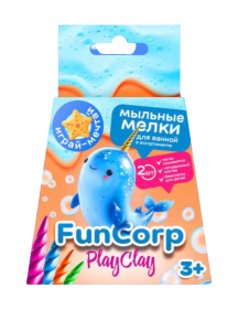 Мелки мыльные для ванной 2шт FunCorp Playclay 