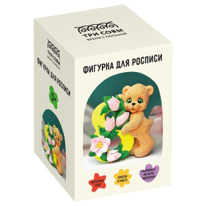 Набор для росписи из гипса ТРИ СОВЫ Весенний мишка 