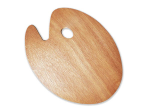 Палитра овальная деревянная 20х30 см Малевичъ