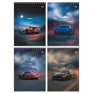 Блокнот А5 60л на гребне BG Sportcar