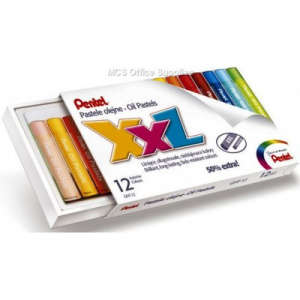 Пастель масляная 12 цв XXL Pentel