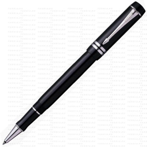 Ручка роллер Parker Duofold Т-89 Black PT Fblack синие чернила
