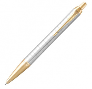 Ручка шариковая Parker IM Premium K318 Pearl GT M синие чернила
