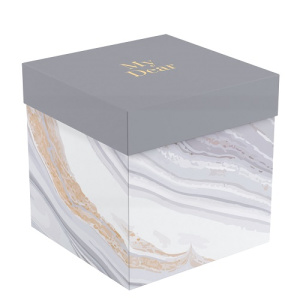 Коробка складная подарочная MESHU Marble 15х15х15см