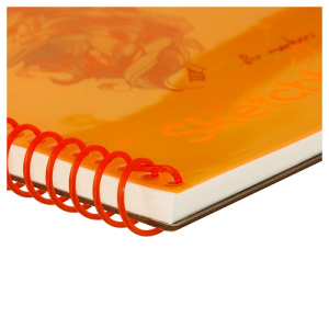 Скетчбук 40л А5 BG Neon. Orange маркерная бумага 120г/м2