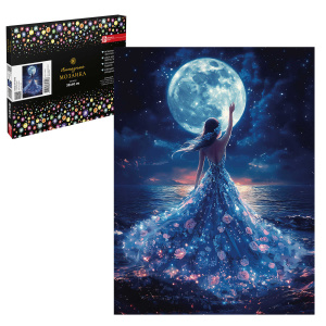 Алмазная  мозаика с частичной выкладкой Танец при луне