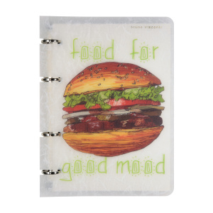 Тетрадь на кольцах А5 80л FAST FOOD BrunoVisconti со сменным блоком