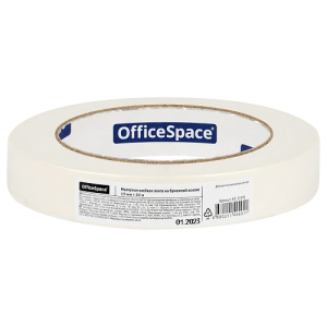 Скотч бумажный 19ммх50м OfficeSpace