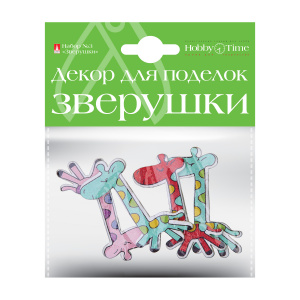 Декор из дерева крашеный №3 Зверушки