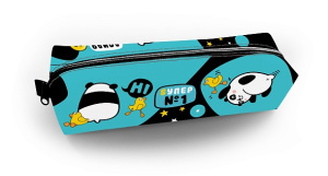 Пенал 1 отделение мягкий Панда энерджи 210х45х45мм