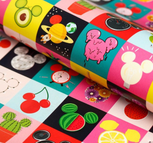 Бумага упаковочная 70х100см Микки Маус