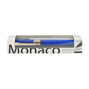 Ручка шариковая 0,5 мм синие чернила BrunoVisconti Monaco синий корпус с дополнительным стержнем 