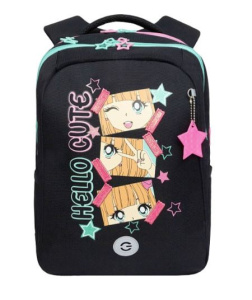 Рюкзак школьный (RG-566-4/1 черный)