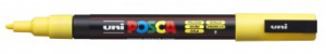 Маркер POSCA PC-3М, желтый  0,9 мм, пулевидный наконечник