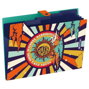 Папка на кнопке А4 5 отделений Berlingo Groovy 600мкм