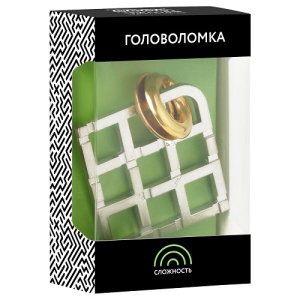 Головоломка металлическая большая ТРИ СОВЫ Лабиринт 3 уровень сложности