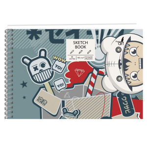 Скетчбук А5 140х208мм 40л Арт-объект