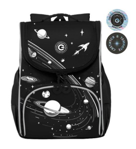 Рюкзак школьный с мешком (RAm-585-3/1 черный)