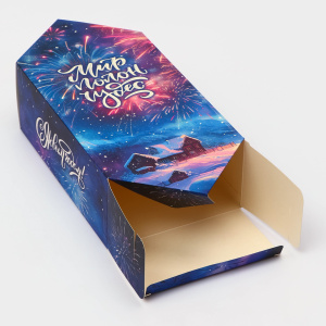 Коробка - конфета подарочная 14×22×8 см Чудеса 