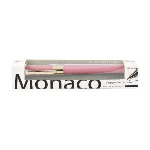 Ручка шариковая 0,5 мм синие чернила BrunoVisconti Monaco розовый с дополнительным стержнем