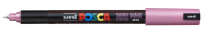 Маркер POSCA PC-1МR, розовый металлик 0,7 мм, иголчатый  наконечник