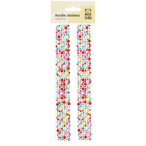 Декоративные акриловые наклейки MESHU Colorful line 25x7,8см