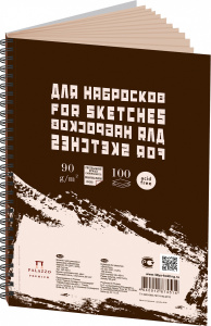 Альбом А3 100л для эскизов и зарисовок Sketches серый