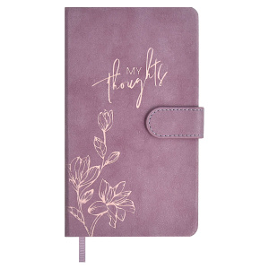 Ежедневник недатированный А6+ 120л ESCALADA ТИВОЛИ ГЛОСС сиреневый