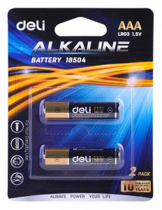 Батарейки мизинчиковые Deli 1,5V LR03 AAA 2шт