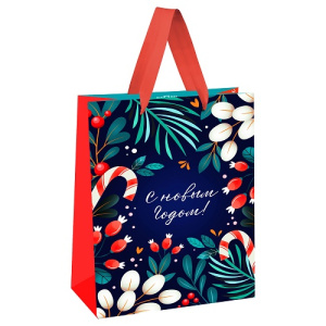 Пакет подарочный 26х32х12см MESHU Настроение праздника