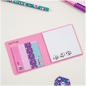 Флажки-закладки и самоклеящиеся блоки в наборе MESHU Cute friends 74х74мм 60х15мм 25л