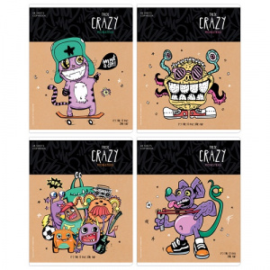 Тетрадь 48л А5 клетка ArtSpace Рисунки. Crazy monsters