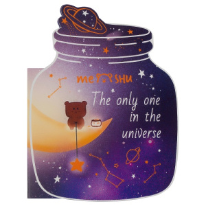 Флажки-закладки и самоклеящиеся блоки в наборе MESHU Universe 20лх5цв