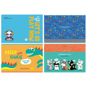 Альбом для рисования 16л А4 BG Mix. Мальчики