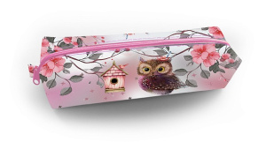 Пенал 1 отделение мягкий Совушка 210х45х45мм