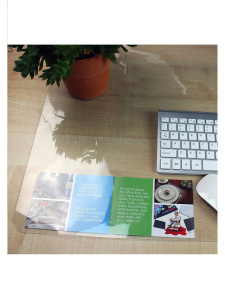 Коврик для письма 55х65см прозрачный ПВХ 