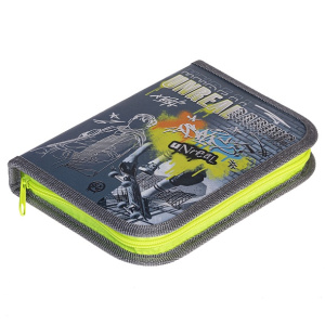 Пенал 1 отделение 190х130мм Hatber Нереально смелый с откидной планкой