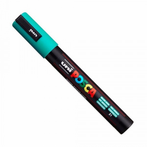 Маркер POSCA PC-5M зеленый металлик 1.8-2.5мм пулевидный наконечник