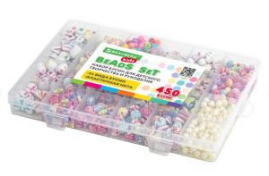 Набор для создания бижутерии и украшений BEADS SET 450 элементов 24 вида
