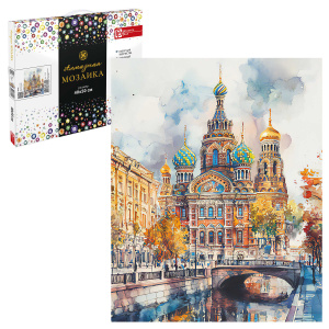 Алмазная мозаика Храм 40x50 см