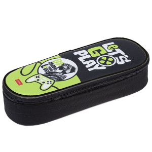 Пенал 1 отделение 220х90х50ММ с карманом на молнии LETS GO PLAY