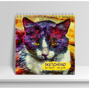 Скетчпад 195x195 40л 120гр Мой кот