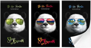 Блокнот Panda А6 30л клетка
