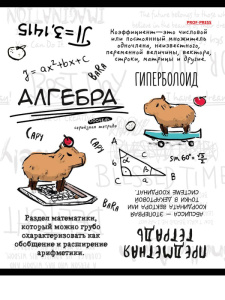Тетрадь тематическая 48л клетка Алгебра Капибара Prof-Press