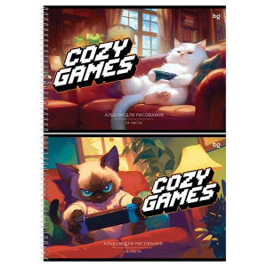 Альбом для рисования 24л А4 на гребне BG Cozy games