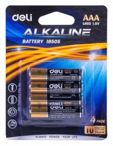 Батарейки мизинчиковые Deli 1,5V LR03 AAA 4 шт