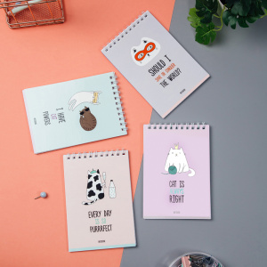 Блокнот А6 40л Meshu Right Cat на гребне