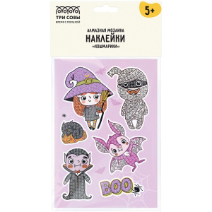 Алмазная мозаика наклейки ТРИ СОВЫ Кошмарики